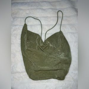 Hello molly green crop top